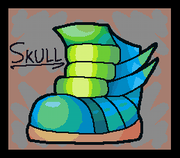 Drawing of the Terraspark Boots from Terraria